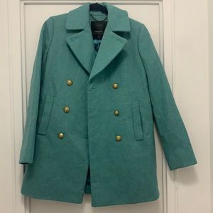 J Crew Melton Wool Peacoat